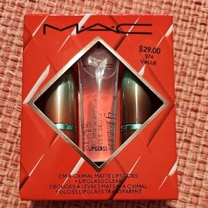 MAC Cosmetics Lipglass and Lipstick Trio